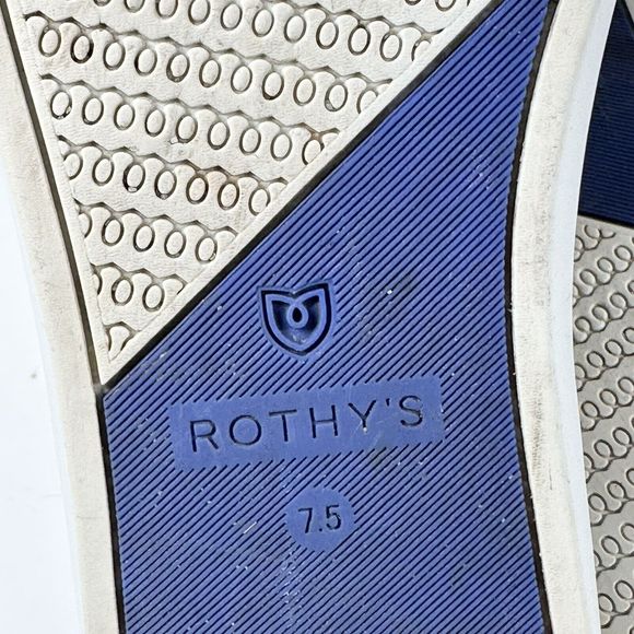 Rothy's Women's The Original Slip On Sneaker Solid Black Textile Shoe Size 7.5 - Picture 14 of 16